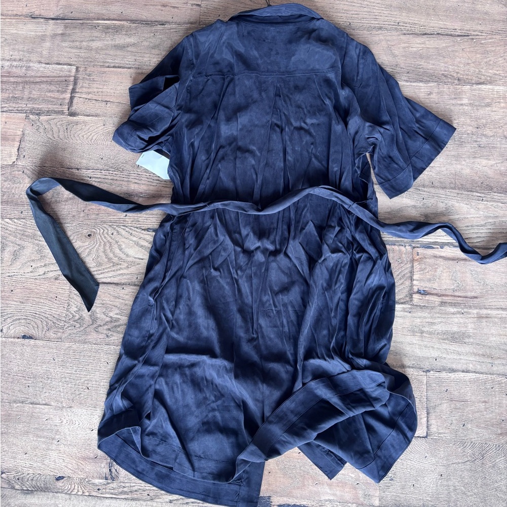 Universal Standard Black Shirt Dress 3/4 Sleeve - Picture 6 of 6